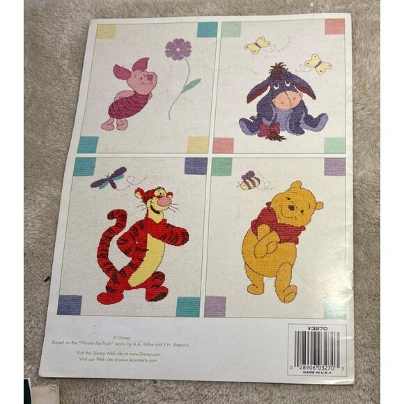 Disney Home Pooh Snuggle-Ups Cross Stitch Crochet Blanket Pattern Book 2001 - Picture 2 of 4